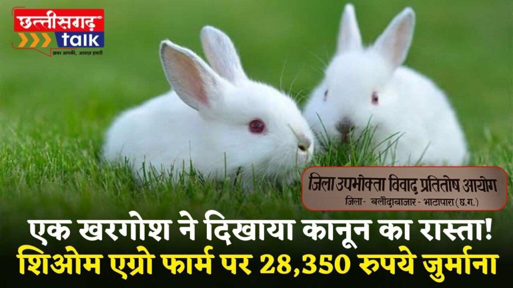 बीमार जानवर बेचने पर शिओम एग्रो फार्म पर 28,350 रुपये का जुर्माना, बलौदाबाजार उपभोक्ता फोरम का बड़ा फैसला (Chhattisgarh Talk)