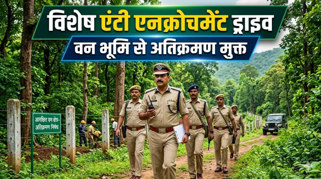 वन भूमि पर अतिक्रमण रोकने विशेष एंटी एनक्रोचमेंट ड्राइव शुरू