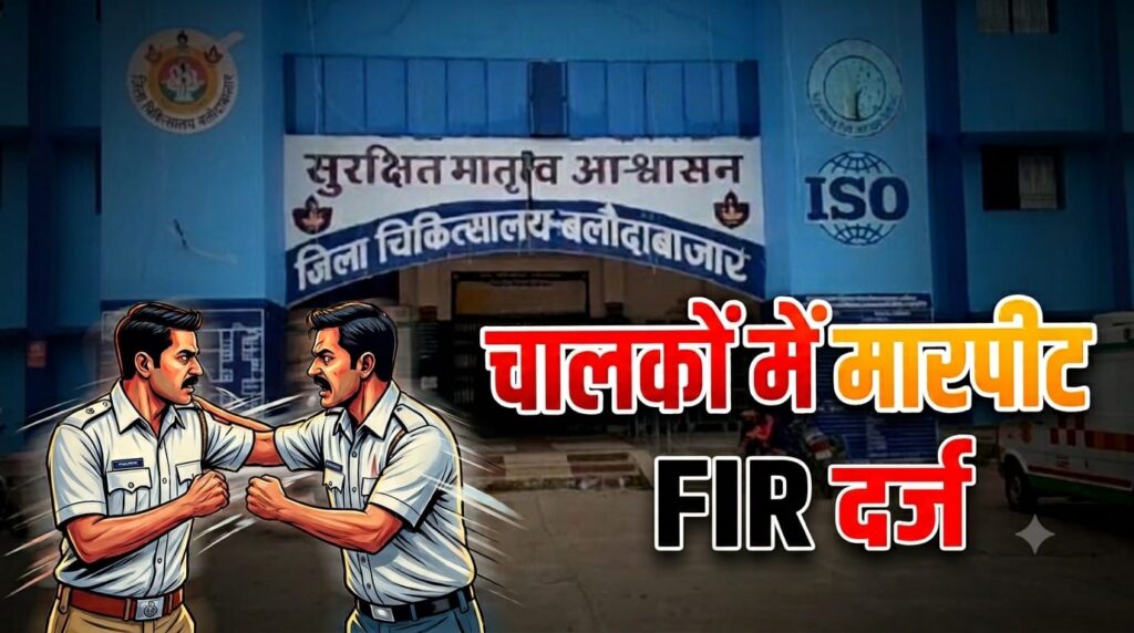 एम्बुलेंस चालक के बीच मारपीट पिटाई के बाद FIR दर्ज करवाई जारी